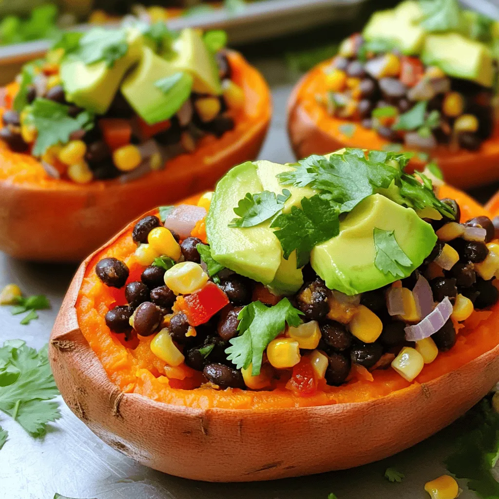 Black Bean Stuffed Sweet Potatoes Flavorful Delight