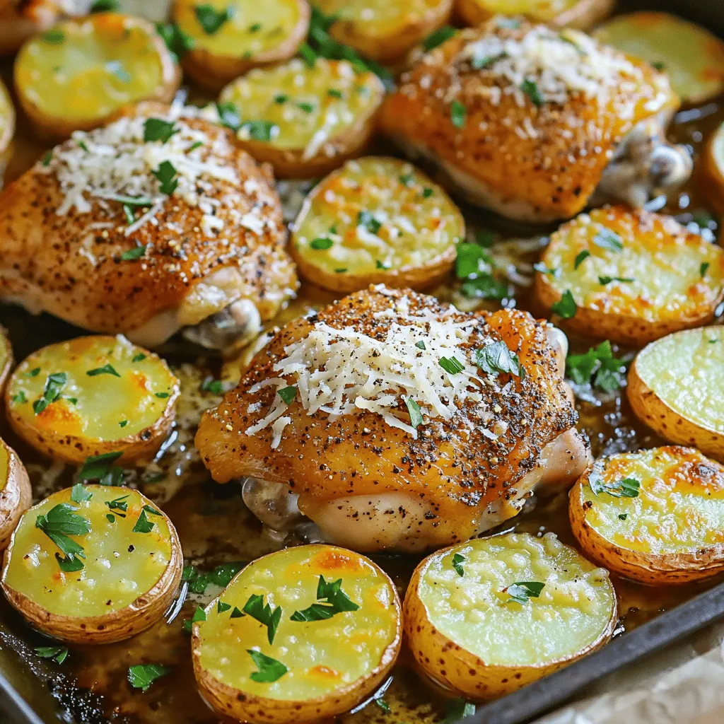 One-Pan Garlic Parmesan Chicken and Potatoes Recipe