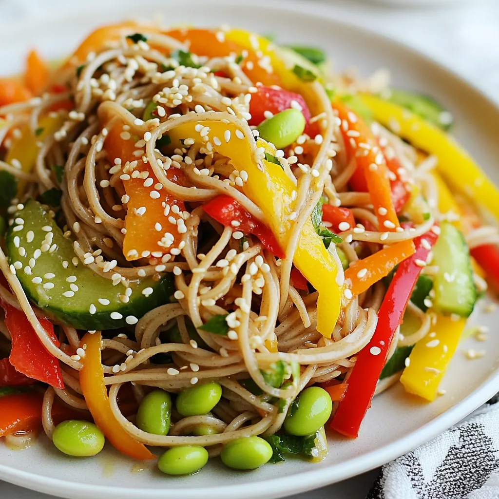 Savory Sesame Ginger Noodle Salad Delight