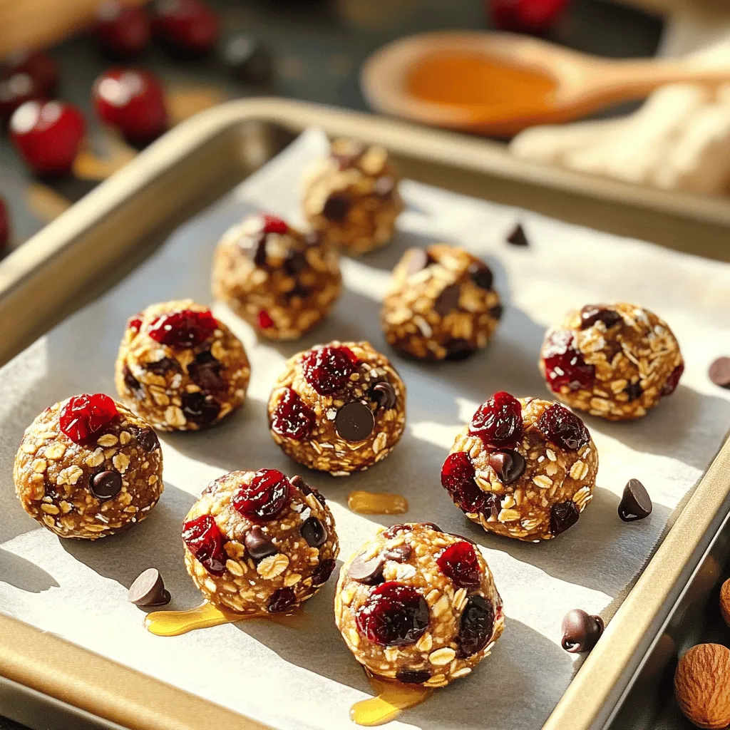 Cherry Chocolate Chip Energy Bites Tasty and Healthy Snack