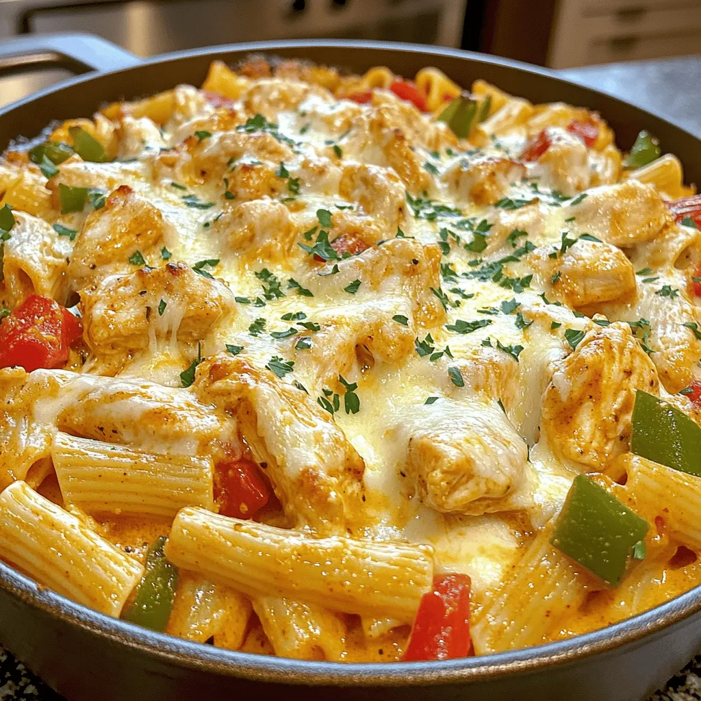 One Pot Creamy Cajun Chicken Pasta Bake Delight