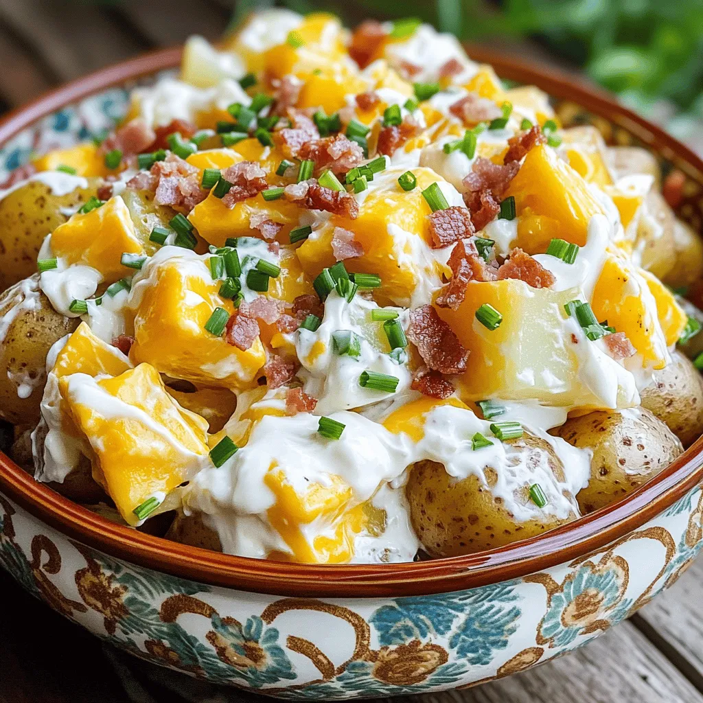 Loaded Baked Potato Salad Tasty Summer Side Dish