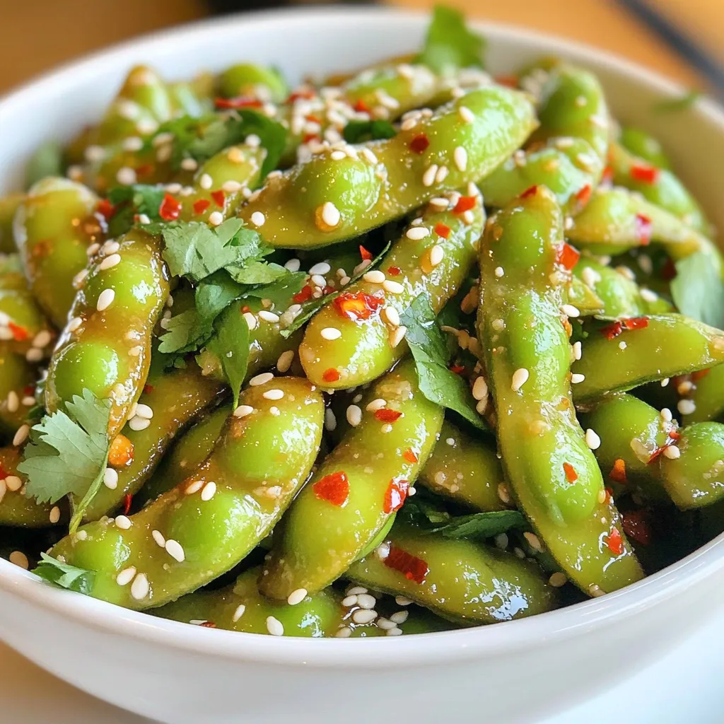 Spicy Garlic Edamame Flavorful and Easy Snack