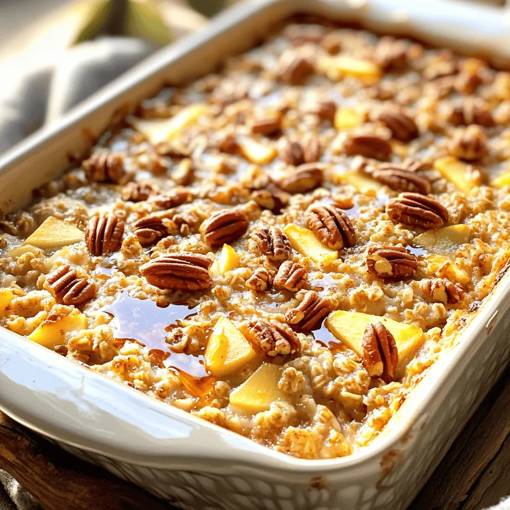 Maple Pecan Baked Oatmeal Simple and Tasty Recipe