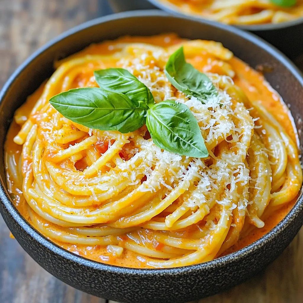 One-Pot Creamy Tomato Basil Pasta Delight Recipe