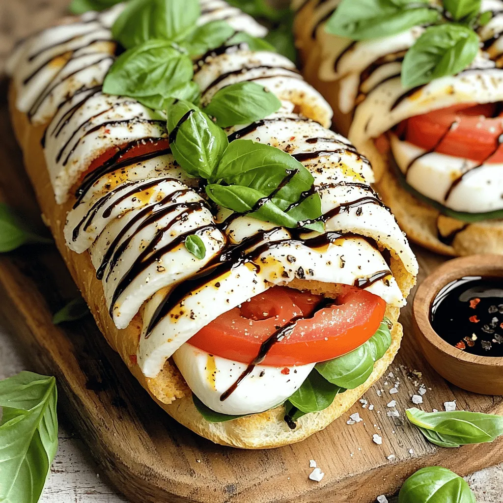 To create a tasty Caprese sandwich, you need simple, fresh ingredients. Here’s what you
