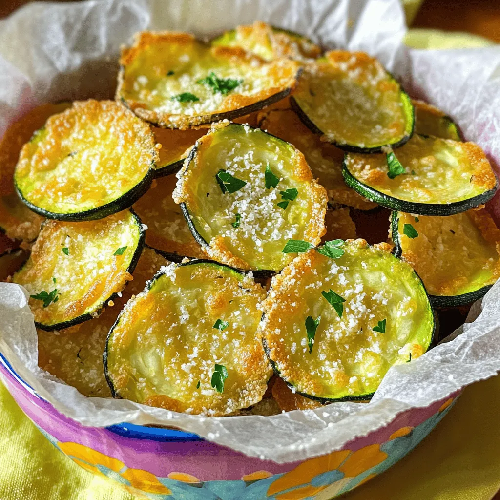 Air Fryer Crispy Parmesan Zucchini Chips Delight