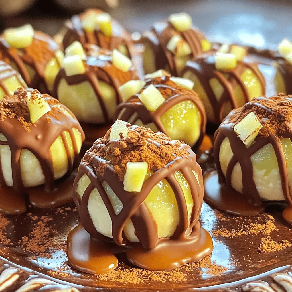 Caramel Apple Cheesecake Truffle Bites Delight