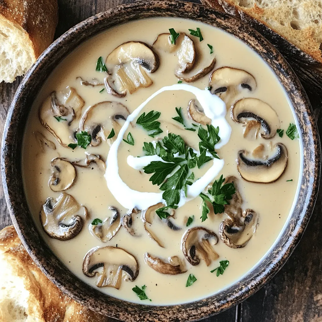 Creamy Mushroom Soup Rich and Flavorful Delight