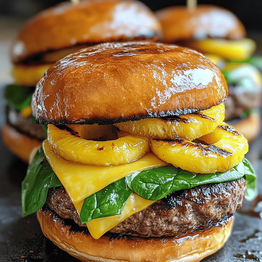 For a tasty Tropical Teriyaki Burger, gather these simple ingredients: