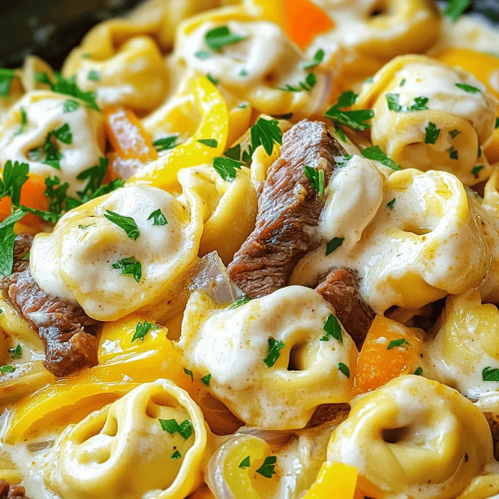 You need a mix of fresh and tasty items for this dish. The first key ingredient is cheese tortellini. This pasta has a rich, cheesy filling that adds depth. I love using 12 ounces of cheese tortellini. It cooks quickly and pairs well with meat.