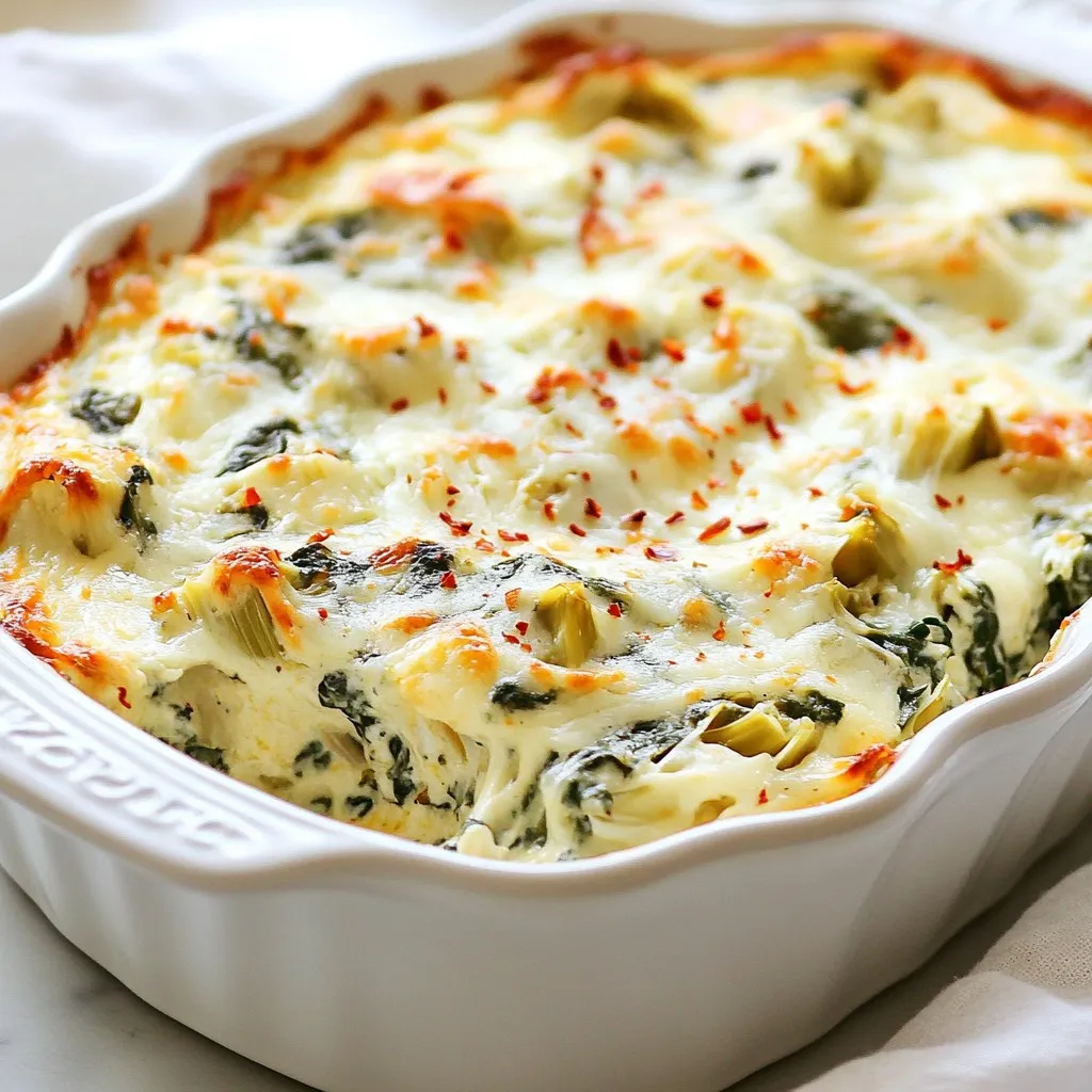 Cheesy Spinach Artichoke Dip Flavorful and Easy Recipe