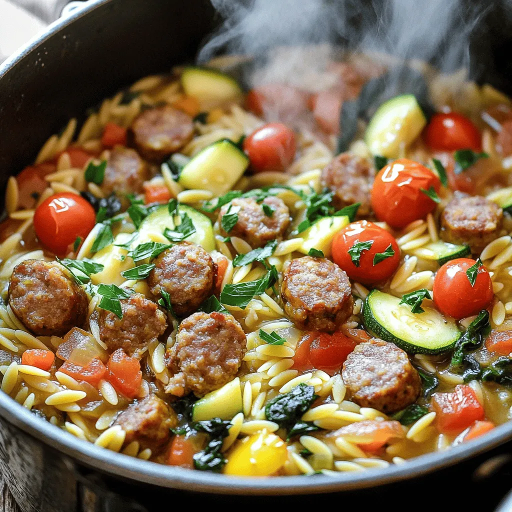 One Pot Sausage Orzo: A Flavorful and Easy Weeknight Meal