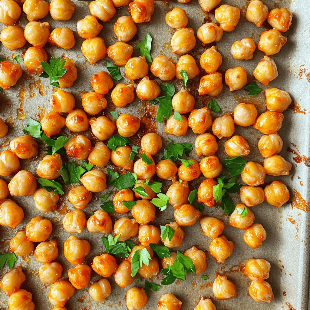 Crispy Buffalo Chickpeas Tasty Healthy Snack Idea