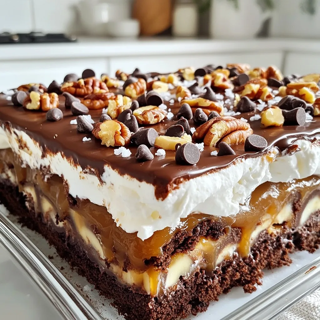 Chocolate Caramel Poke Cake Delectable Dessert Delight