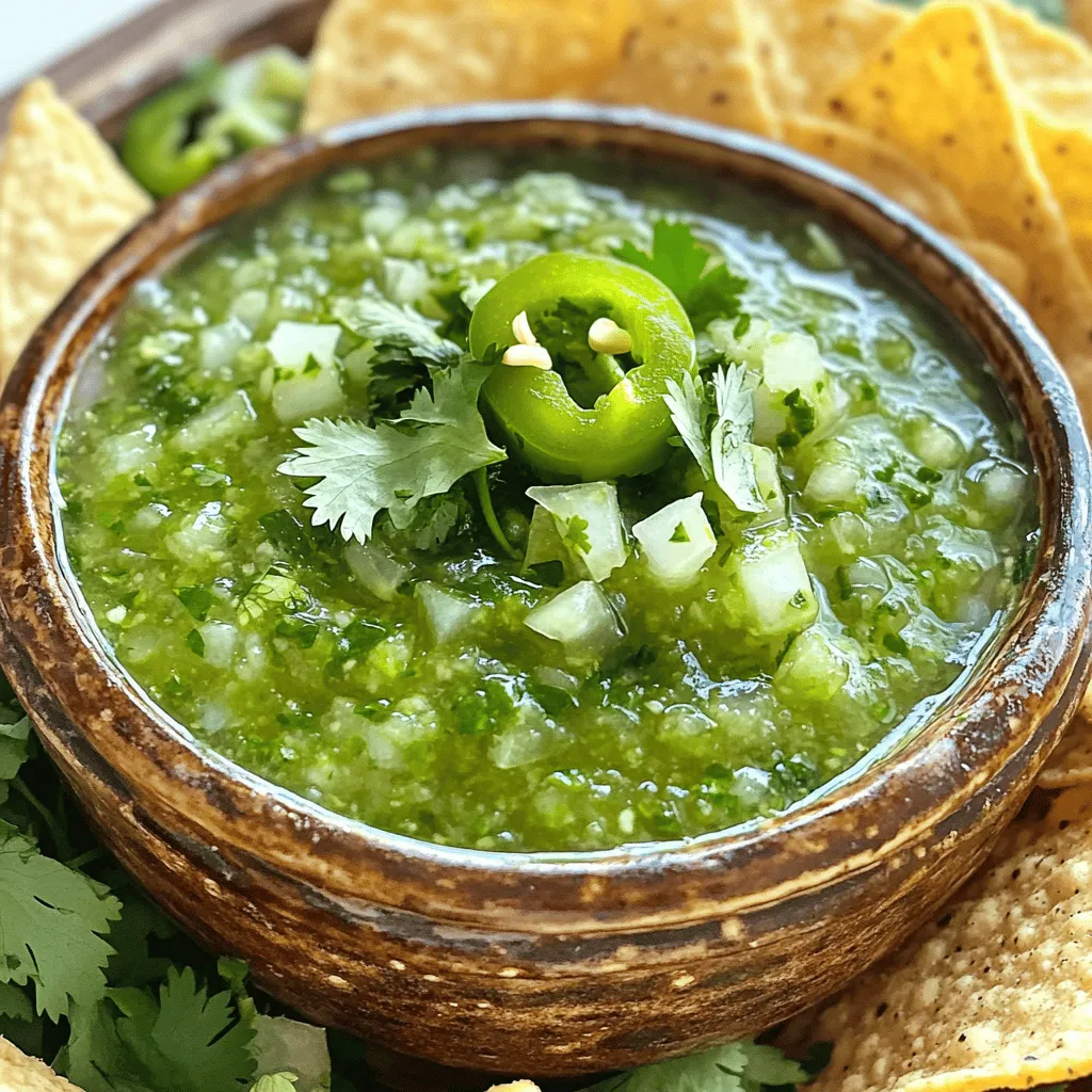Homemade Salsa Verde Flavorful and Fresh Recipe