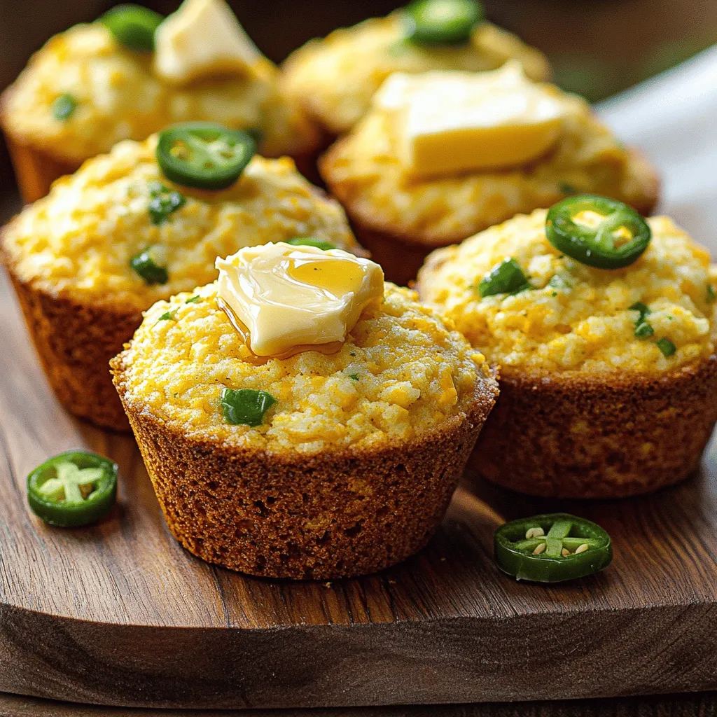 Jalapeño Cheddar Cornbread Muffins: A Spicy Southern Delight