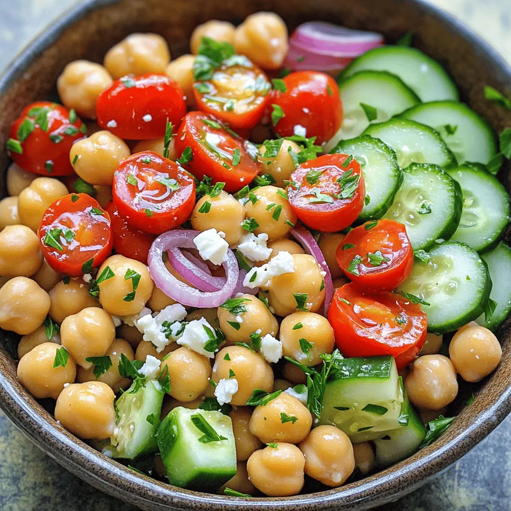 Mediterranean Chickpea Salad Fresh and Flavorful Dish