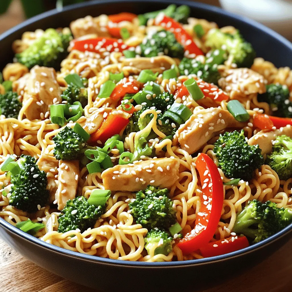 Mongolian Chicken Noodles Savory and Easy Meal