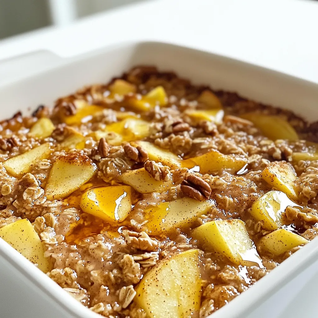 Cinnamon Apple Oatmeal Bake Easy and Healthy Treat