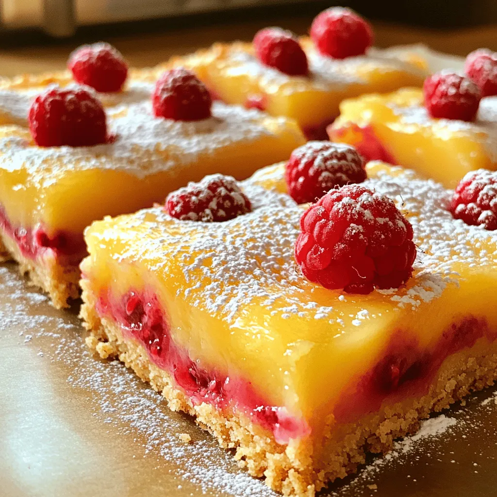 Raspberry Lemon Bars Sweet and Tangy Delight