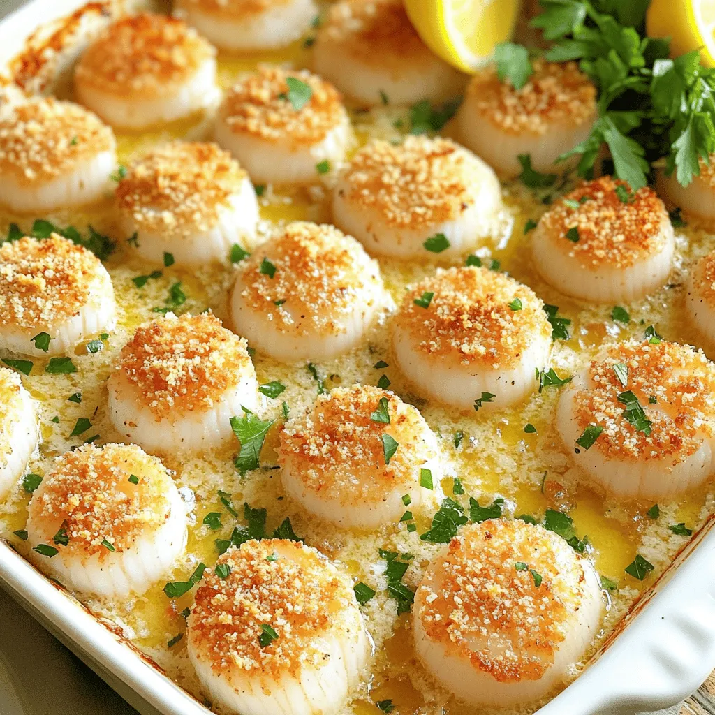 Garlic Butter Baked Scallops Savory Seafood Delight