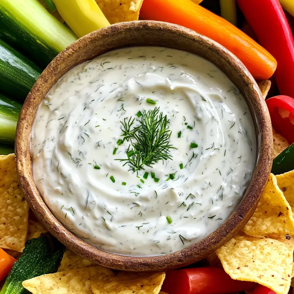 Greek Yogurt Ranch Dip Flavorful and Fresh Delight