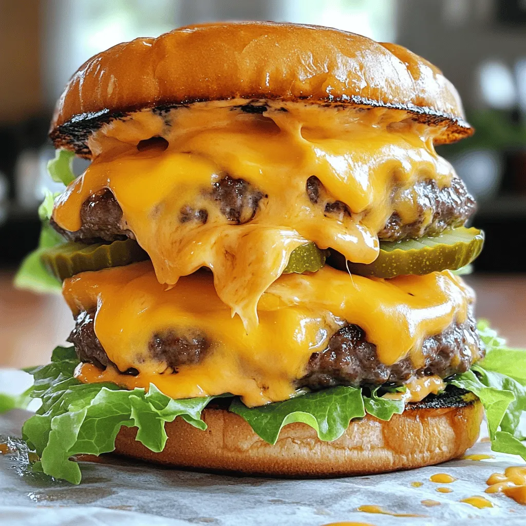 Double Cheesy Smash Burger with Special New York Sauce