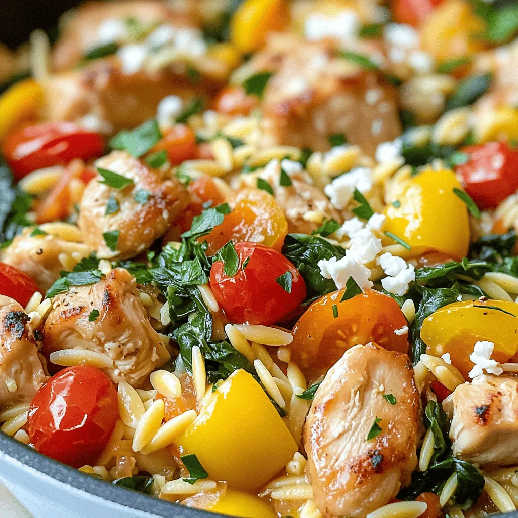 One-Pot Greek Chicken Orzo Flavorful Easy Meal