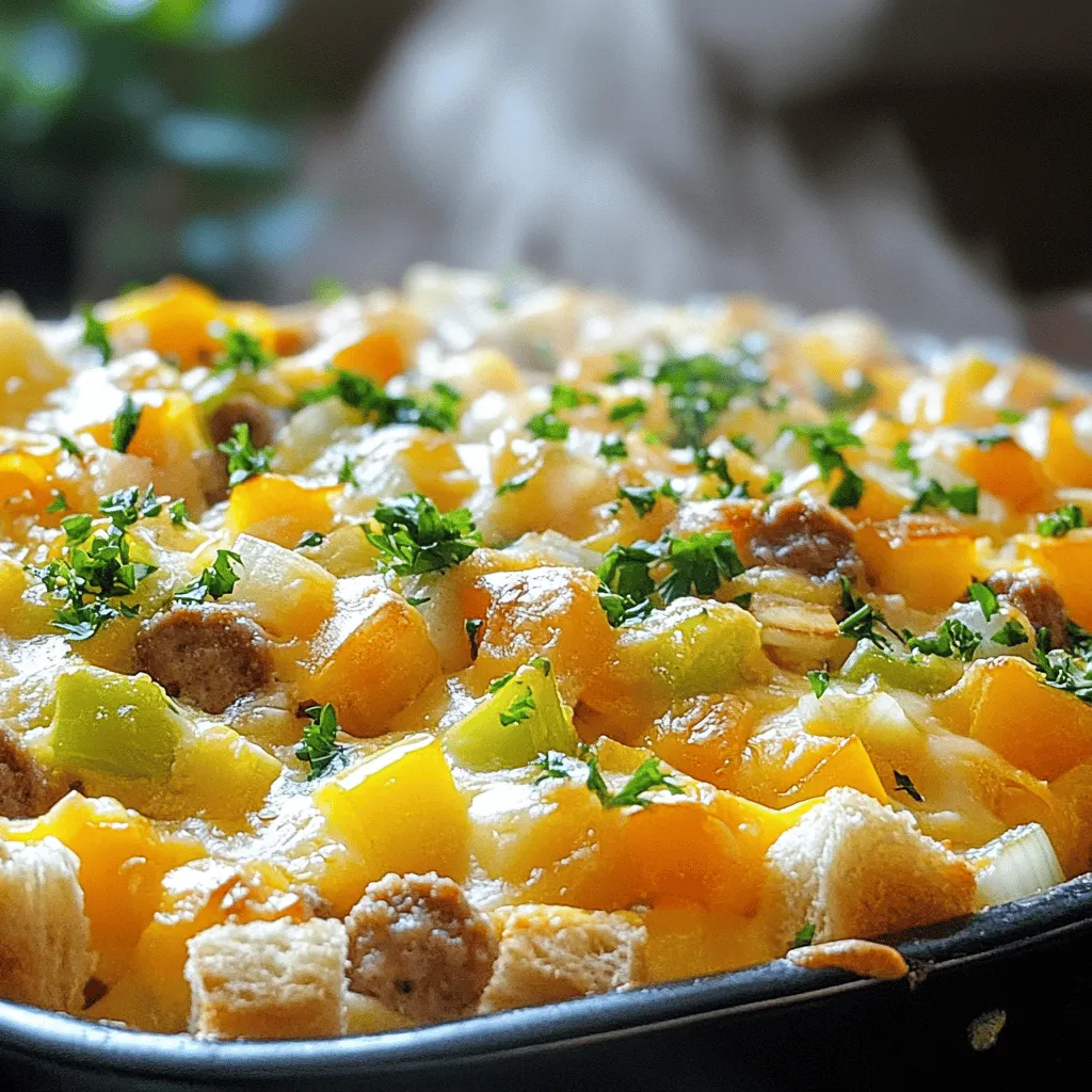 Sausage, Egg and Cheese Casserole Simple Comfort Meal