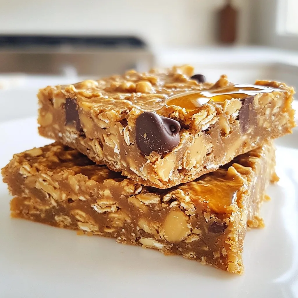 Peanut Butter Oatmeal Bars Tasty and Easy Recipe