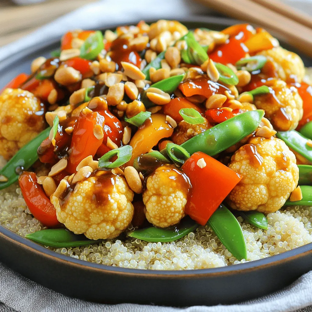 Kung Pao Cauliflower Tasty Vegan Delight