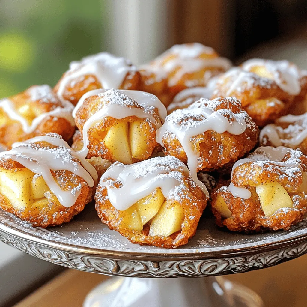 Glazed Apple Fritter Bites Irresistible Sweet Treats