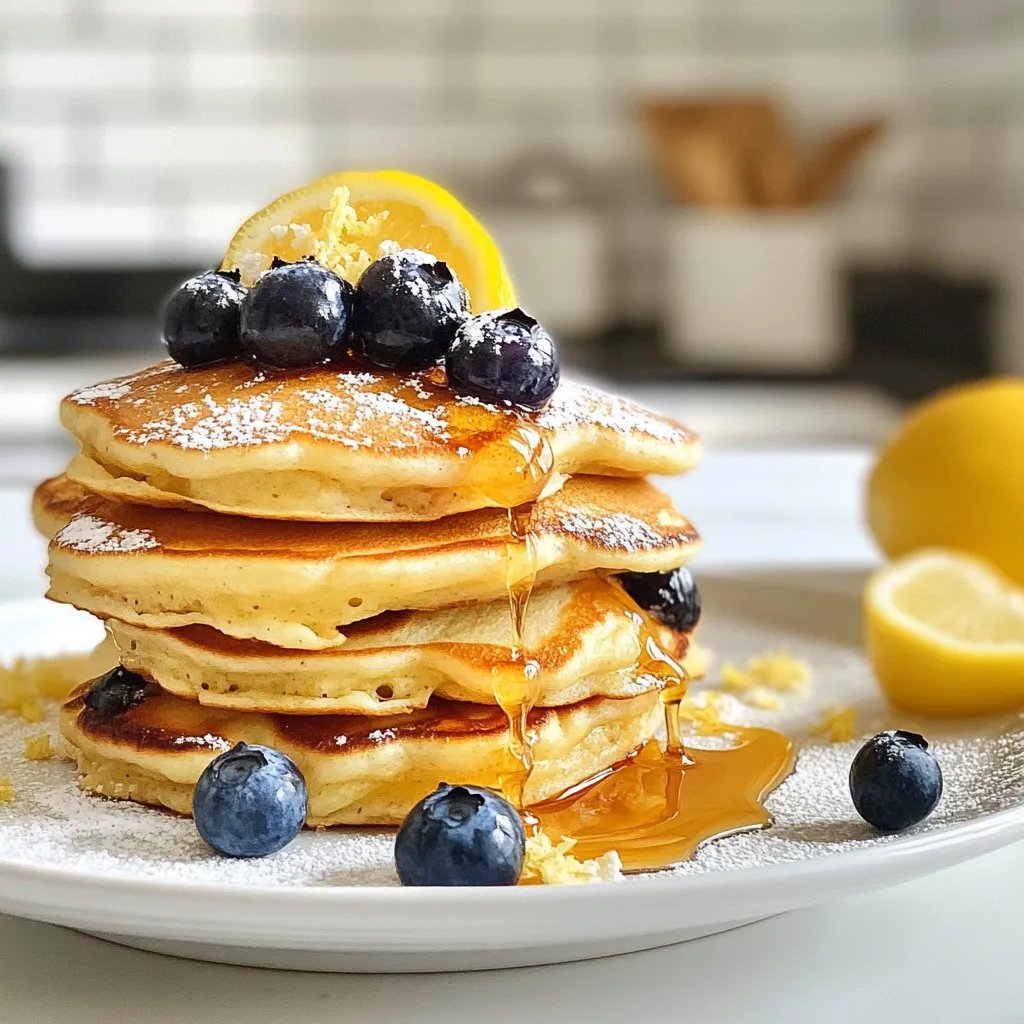 Lemon Blueberry Ricotta Pancakes Flavorful Morning Treat
