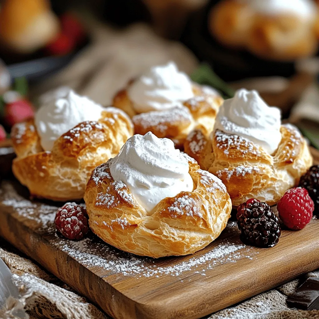 Mom’s cream puffs recipe is a true treasure. These treats have a light, airy shell filled with sweet cream. They look fancy, but they are easy to make. You will find them in many family gatherings.