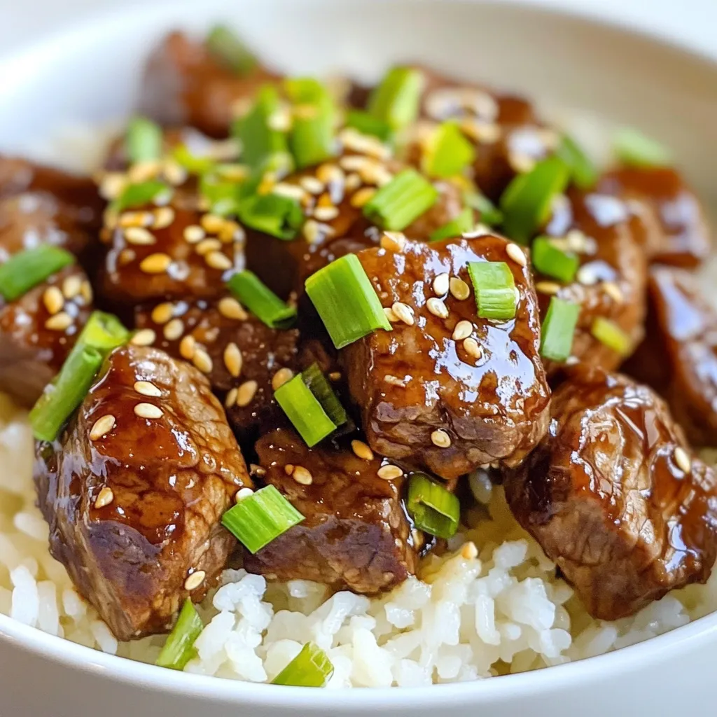 Savory Teriyaki Steak Bites and Rice Recipe Guide