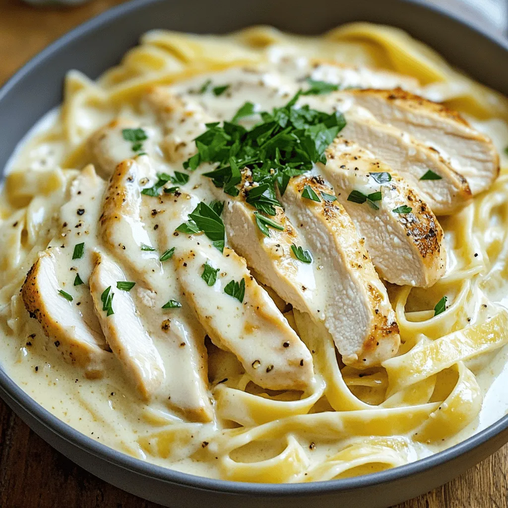 Creamy Garlic Chicken Alfredo Delightful Dinner Idea