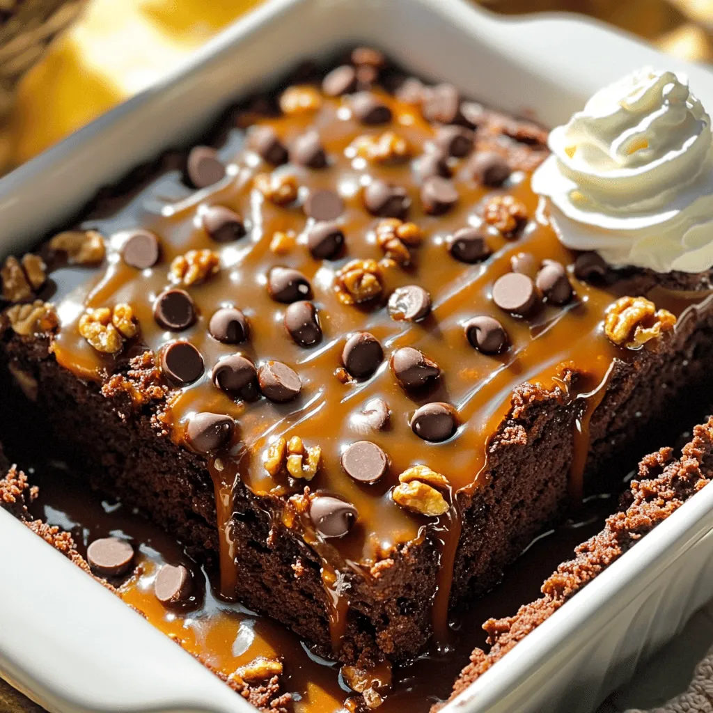 Chocolate Caramel Dump Cake Simple and Tasty Treat