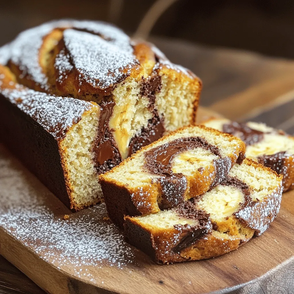 Delicious Banana Nutella Swirl Bread Easy Recipe