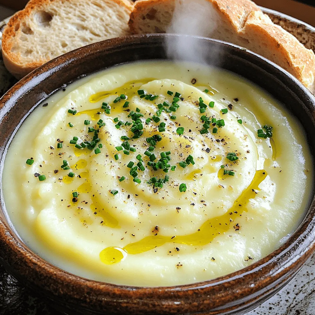 In making potato garlic soup, the right ingredients matter. You want rich flavors and comfort.