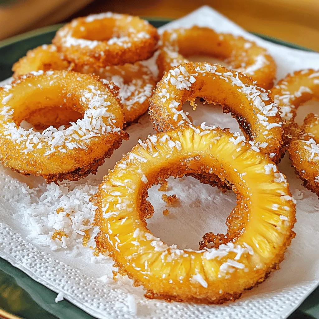 Fried Pineapple Rings Simple Tropical Snack Recipe
