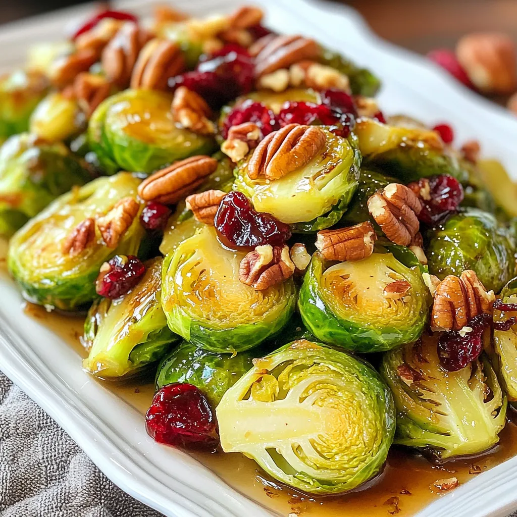 Maple Glazed Brussels Sprouts Savory and Simple Dish
