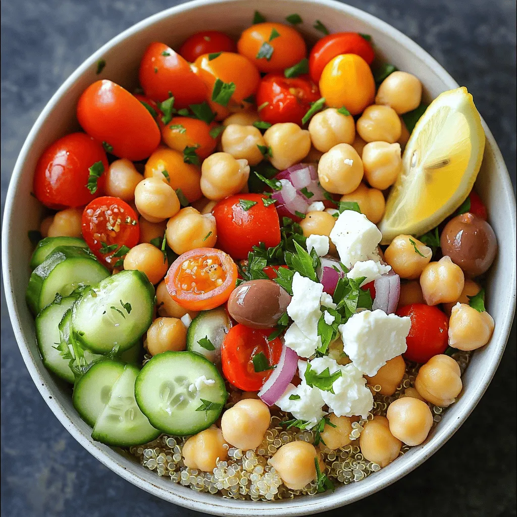 Mediterranean Chickpea Bowl Savory and Healthy Meal