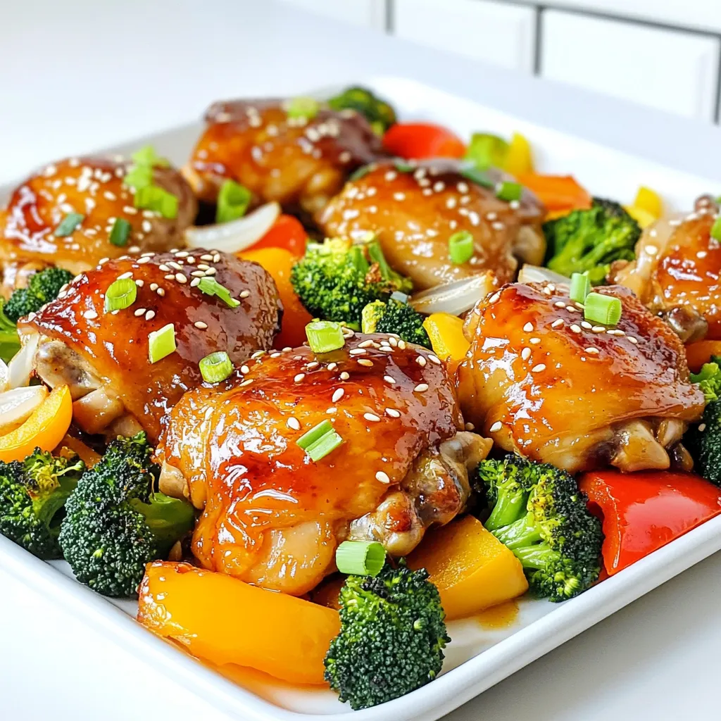 Sheet Pan Spicy Honey Garlic Chicken Flavor Burst