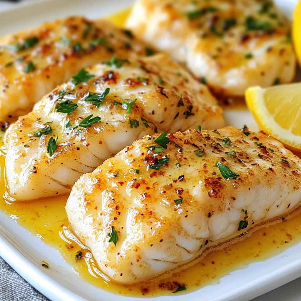 Lemon Garlic Butter Cod Flavorful and Simple Dish