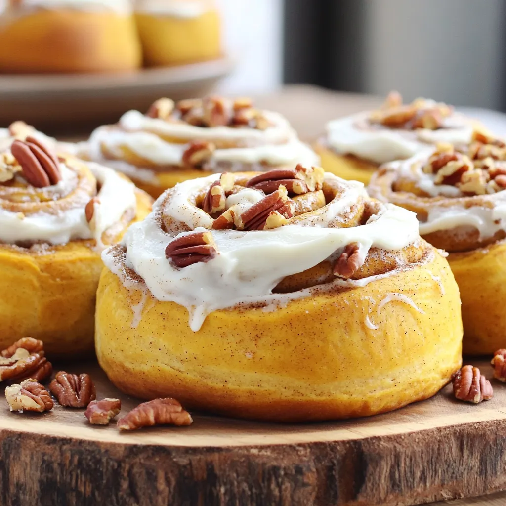 Pumpkin Pecan Cinnamon Rolls Delightful Fall Treat
