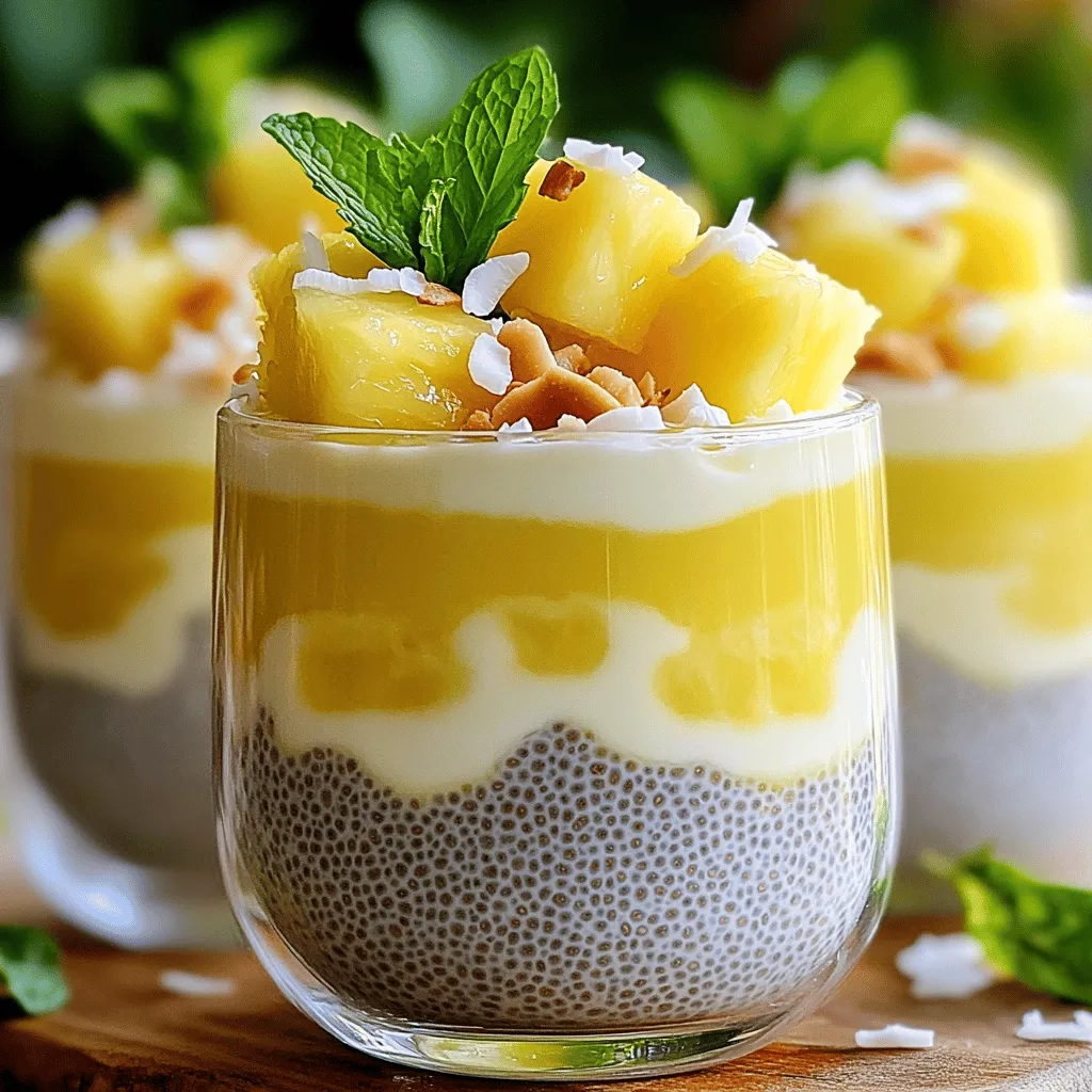 Pineapple Coconut Chia Pudding Flavorful Delight Recipe