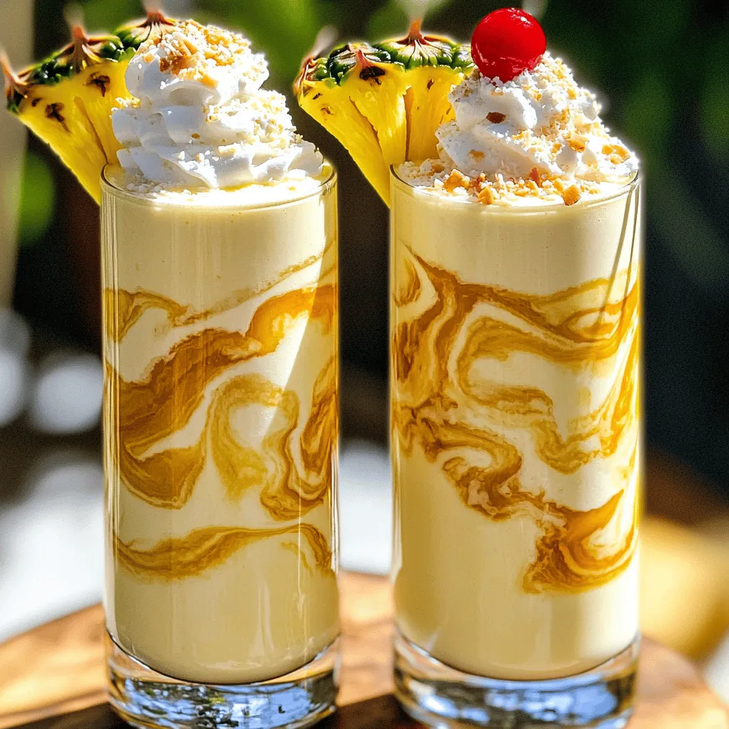 Pina Colada Milkshakes Recipe Delightful and Creamy Drink
