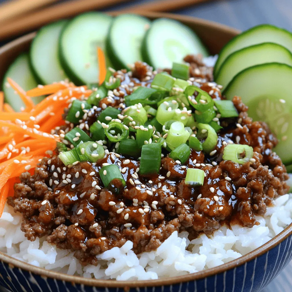 Korean Ground Beef Bowl Flavorful and Easy Recipe