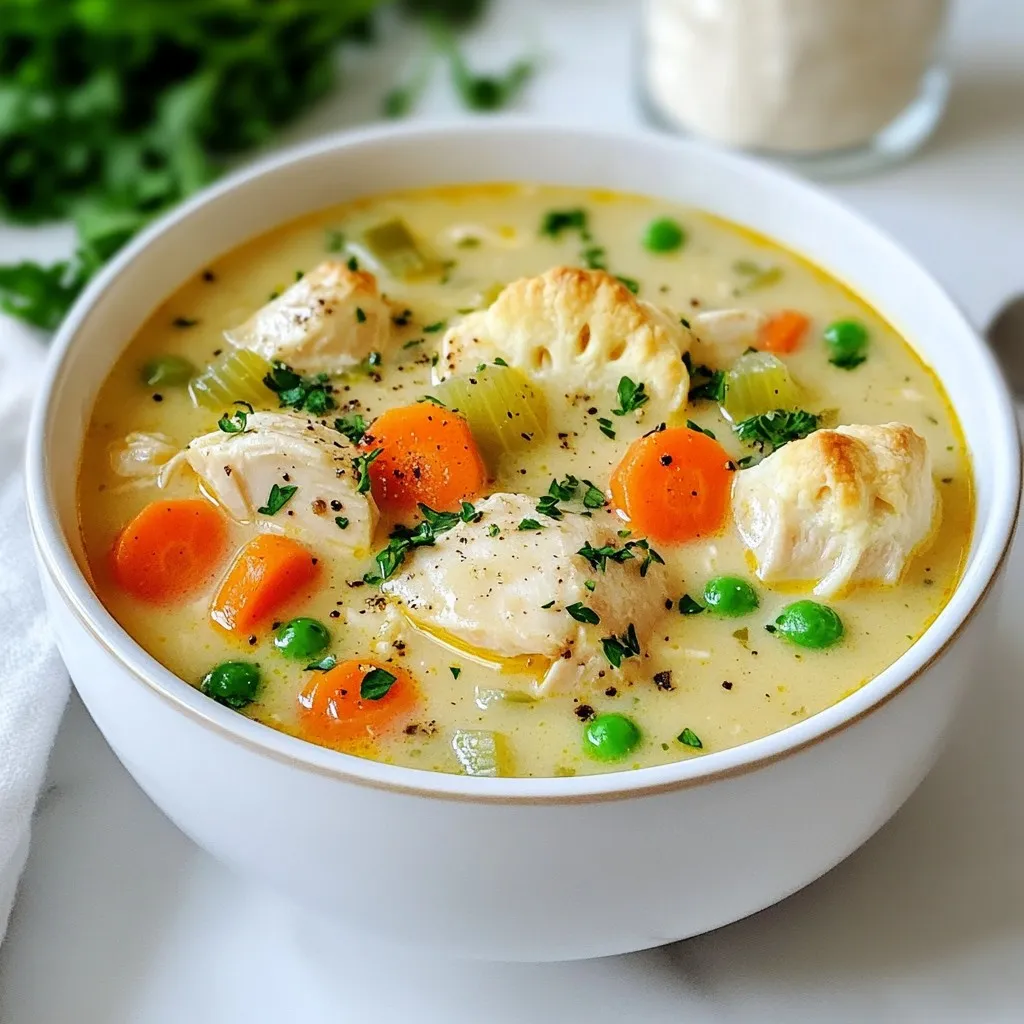 Instant Pot Chicken Pot Pie Soup Comforting Creamy Dish